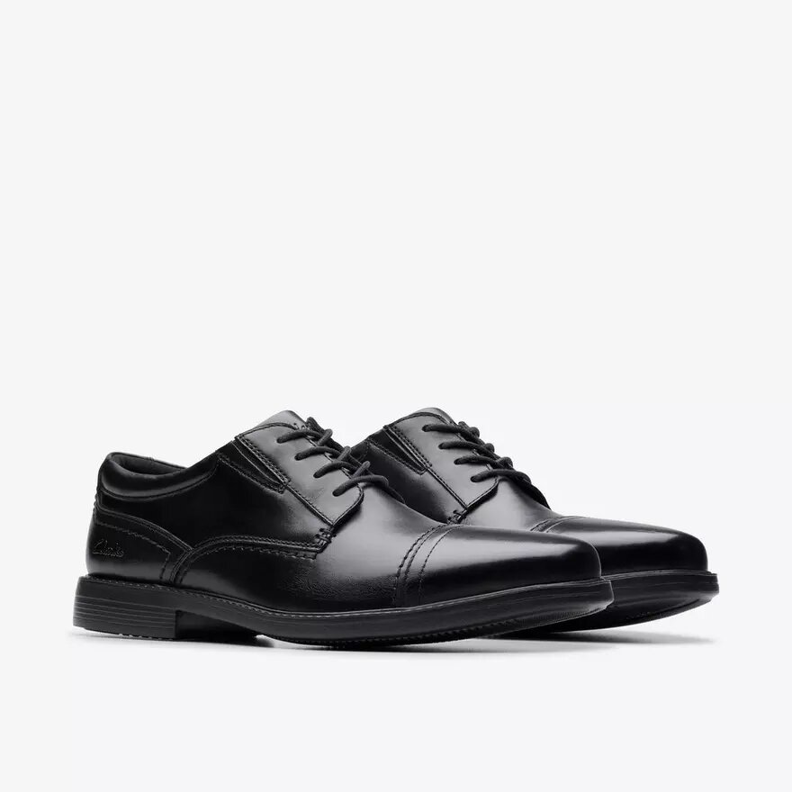 Scarpa Oxford Dresslite Cap da uomo in pelle nera Scarpa Oxford Dresslite Cap da uomo in pelle nera