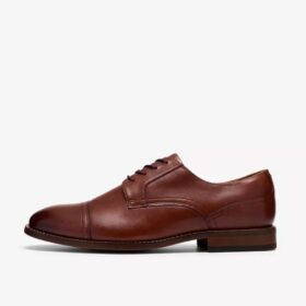 Scarpe brogue da uomo Bowburn Cap in pelle marrone chiaro