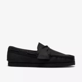 Scarpe da barca da uomo Godney in pelle nera