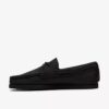 Scarpe da barca da uomo Godney in pelle nera Scarpe da barca da uomo Godney in pelle nera
