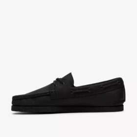 Scarpe da barca da uomo Godney in pelle nera