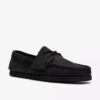 Scarpe da barca da uomo Godney in pelle nera Scarpe da barca da uomo Godney in pelle nera