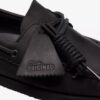Scarpe da barca da uomo Godney in pelle nera Scarpe da barca da uomo Godney in pelle nera