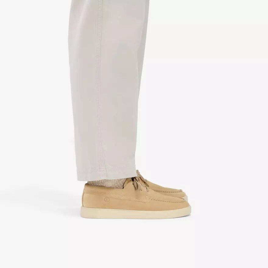 Scarpe da barca da uomo Lockford in pelle scamosciata Dark Sand Scarpe da barca da uomo Lockford in pelle scamosciata Dark Sand