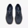 Scarpe da barca da uomo Sailview con lacci in nabuk blu navy
