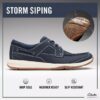 Scarpe da barca da uomo Sailview con lacci in nabuk blu navy