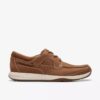 Scarpe da barca da uomo Sailview con lacci in nabuk marrone chiaro Scarpe da barca da uomo Sailview con lacci in nabuk marrone chiaro