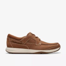 Scarpe da barca da uomo Sailview con lacci in nabuk marrone chiaro