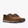 Scarpe da barca da uomo Sailview con lacci in pelle cerata