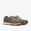 Scarpe da barca da uomo Sailview Step in nabuk color taupe, senza lacci