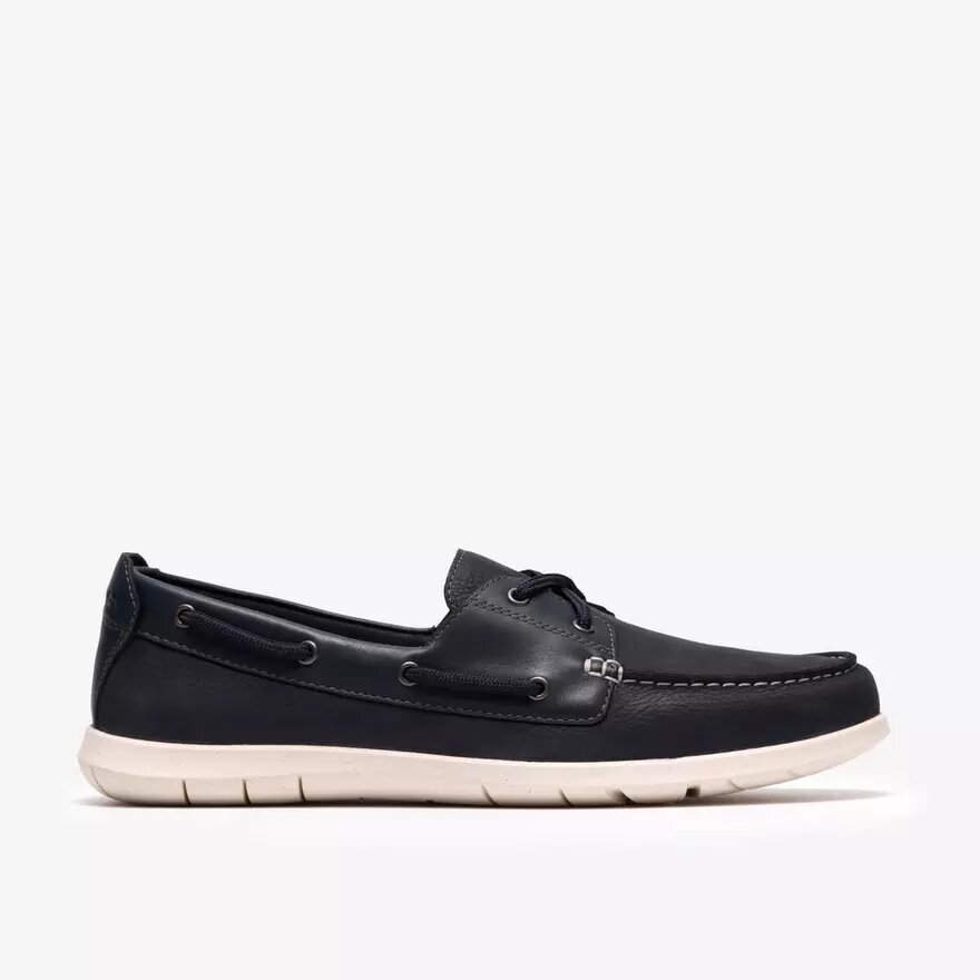 Scarpe da barca Flexway 2Eye da uomo in nabuk blu navy Scarpe da barca Flexway 2Eye da uomo in nabuk blu navy