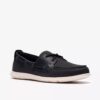 Scarpe da barca Flexway 2Eye da uomo in nabuk blu navy Scarpe da barca Flexway 2Eye da uomo in nabuk blu navy