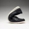 Scarpe da barca Flexway 2Eye da uomo in nabuk blu navy Scarpe da barca Flexway 2Eye da uomo in nabuk blu navy