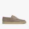 Scarpe da barca Lockford Boat da uomo in pelle scamosciata grigia Scarpe da barca Lockford Boat da uomo in pelle scamosciata grigia