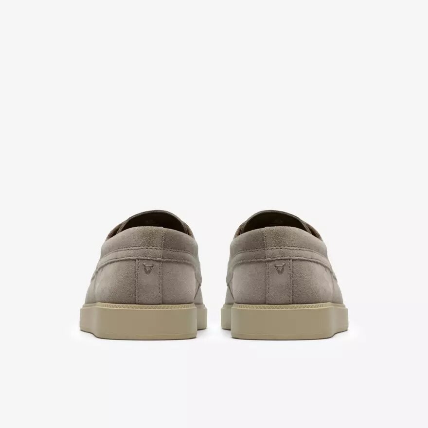 Scarpe da barca Lockford Boat da uomo in pelle scamosciata grigia Scarpe da barca Lockford Boat da uomo in pelle scamosciata grigia