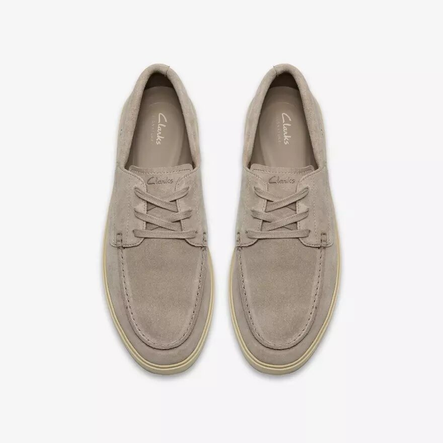 Scarpe da barca Lockford Boat da uomo in pelle scamosciata grigia Scarpe da barca Lockford Boat da uomo in pelle scamosciata grigia