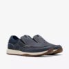 Scarpe da barca slip-on Sailview Step da uomo in nabuk blu navy