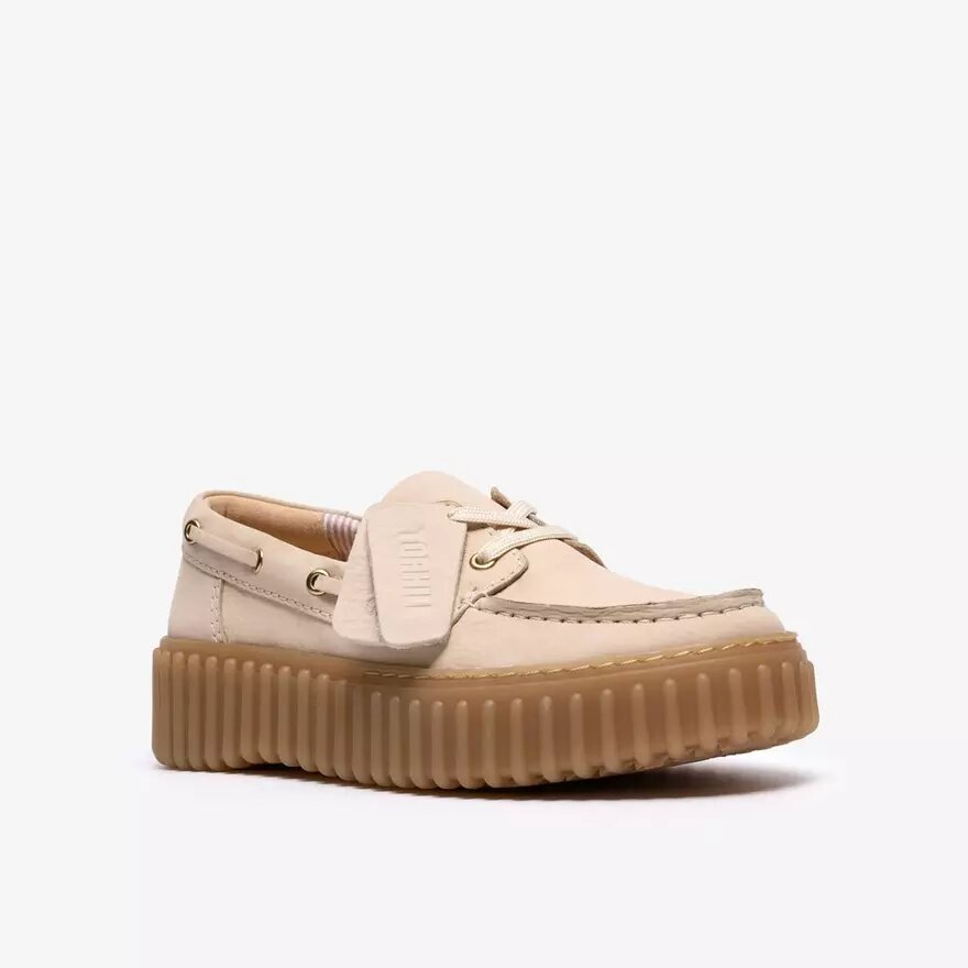 Scarpe da barca Torhill da donna in nabuk color crema Scarpe da barca Torhill da donna in nabuk color crema