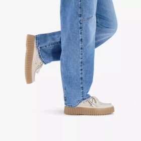Scarpe da barca Torhill da donna in nabuk color crema