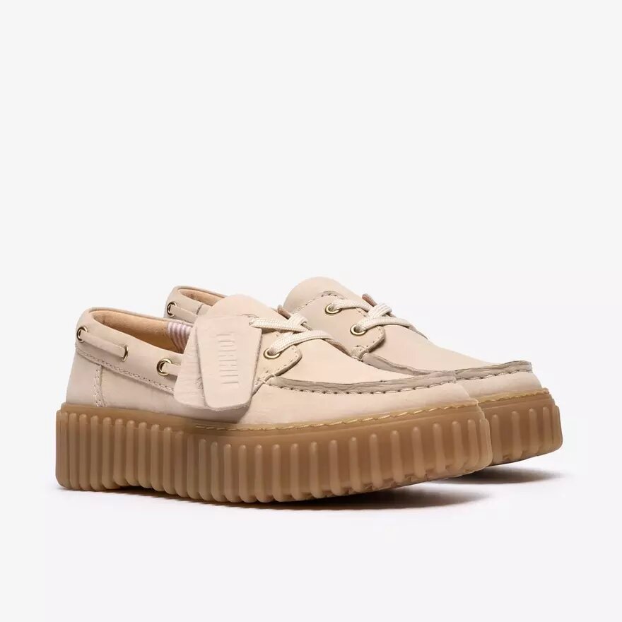 Scarpe da barca Torhill da donna in nabuk color crema Scarpe da barca Torhill da donna in nabuk color crema
