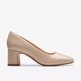 Scarpe da cerimonia Fernie Court in vernice nera da donna, taglie USA