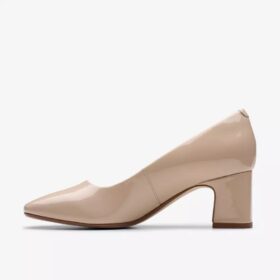 Scarpe da cerimonia Fernie Court in vernice nera da donna, taglie USA