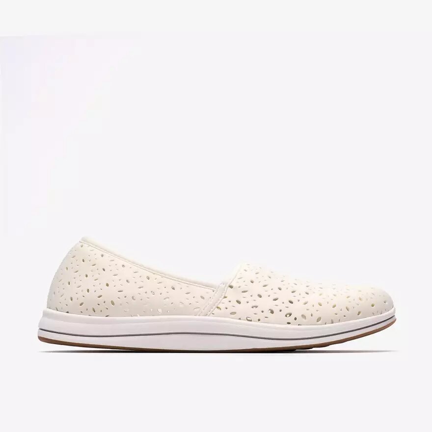 Scarpe da donna Breeze Lily bianche Slip-on senza lacci Scarpe da donna Breeze Lily bianche Slip-on senza lacci