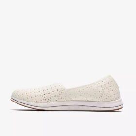 Scarpe da donna Breeze Lily bianche Slip-on senza lacci