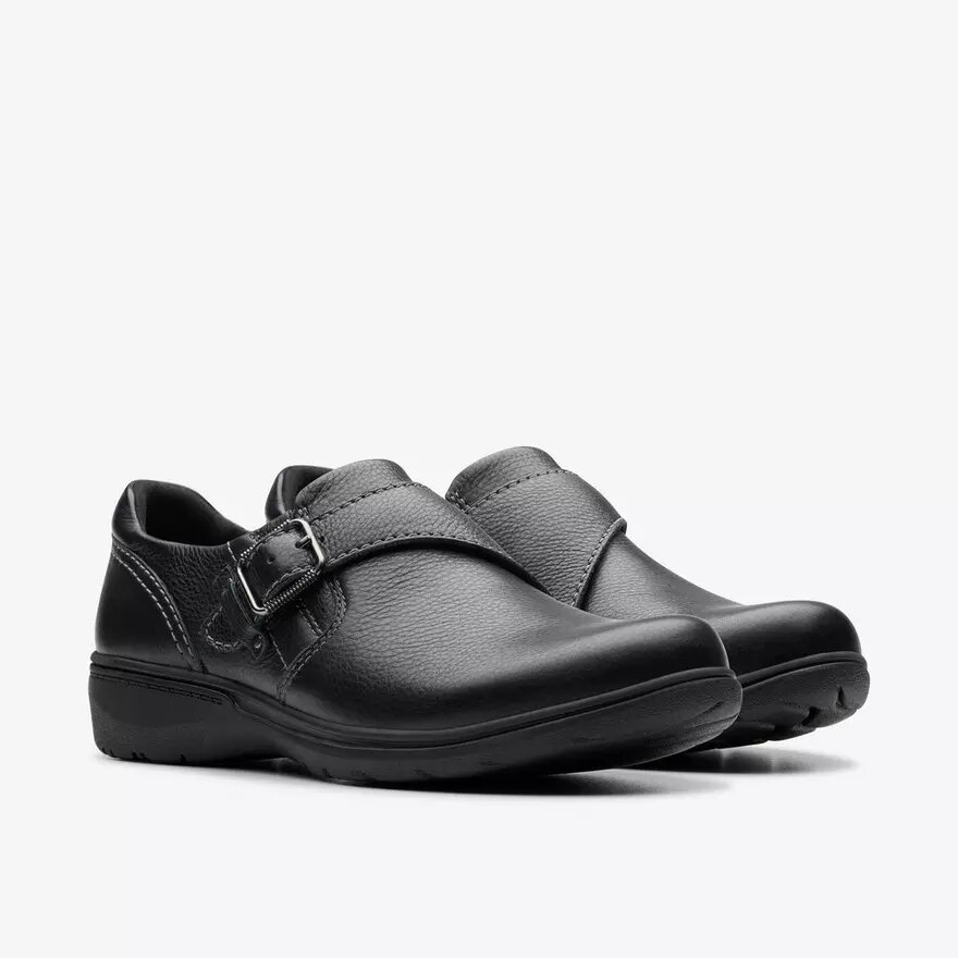 Scarpe da donna Carleigh Jazz in pelle nera Scarpe da donna Carleigh Jazz in pelle nera