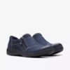 Scarpe da donna Carleigh Ray in nabuk blu navy Slip-on senza lacci Scarpe da donna Carleigh Ray in nabuk blu navy Slip-on senza lacci