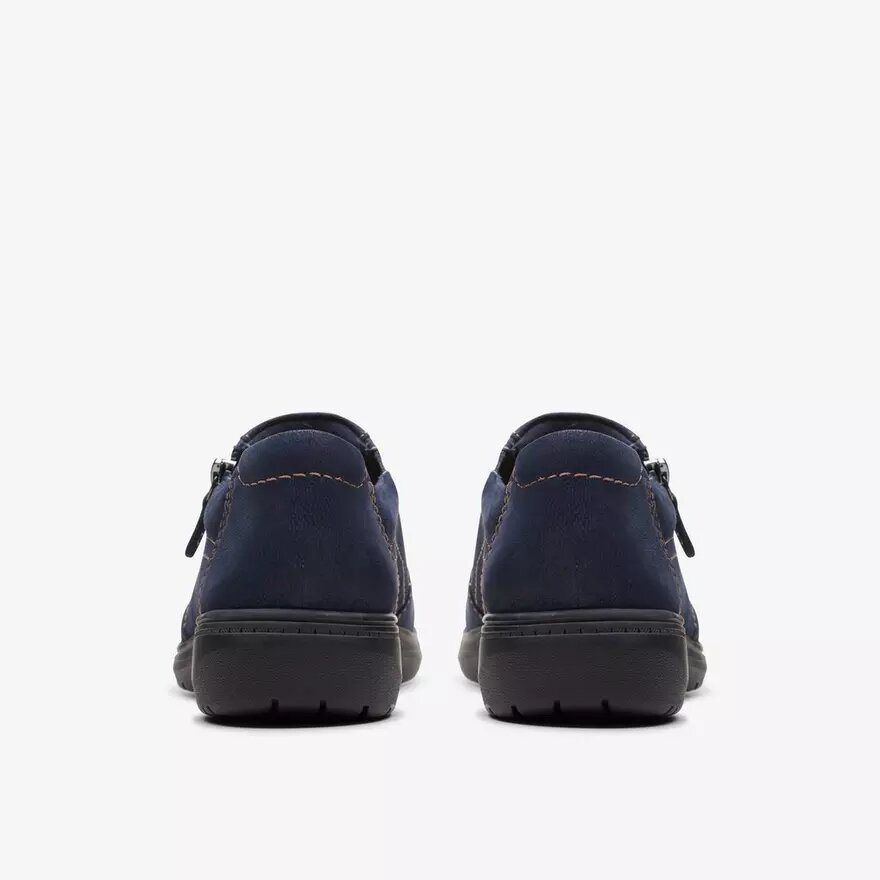 Scarpe da donna Carleigh Ray in nabuk blu navy Slip-on senza lacci Scarpe da donna Carleigh Ray in nabuk blu navy Slip-on senza lacci