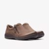 Scarpe da donna Carleigh Ray in nabuk color taupe Slip-on senza lacci