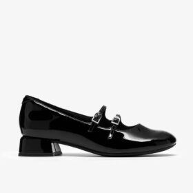 Scarpe da donna Daiss30 Shine nere con tacco a spillo US