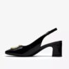 Scarpe da donna Fernie Sling in pelle verniciata nera
