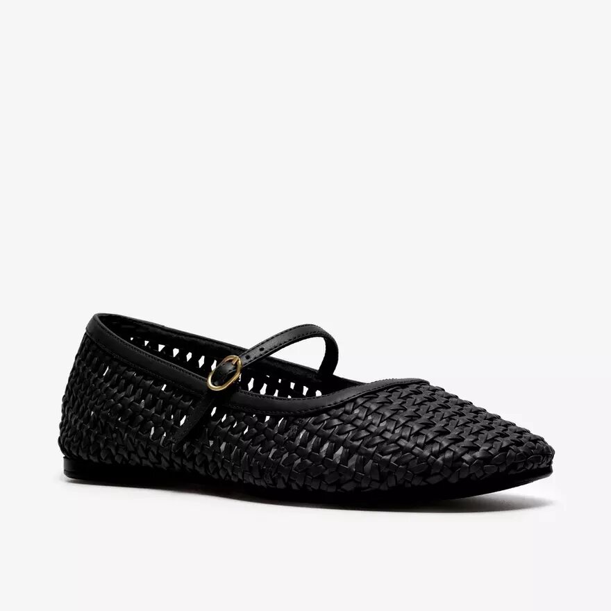 Scarpe da donna Livia Sky con cinturino intrecciato nero Scarpe da donna Livia Sky con cinturino intrecciato nero