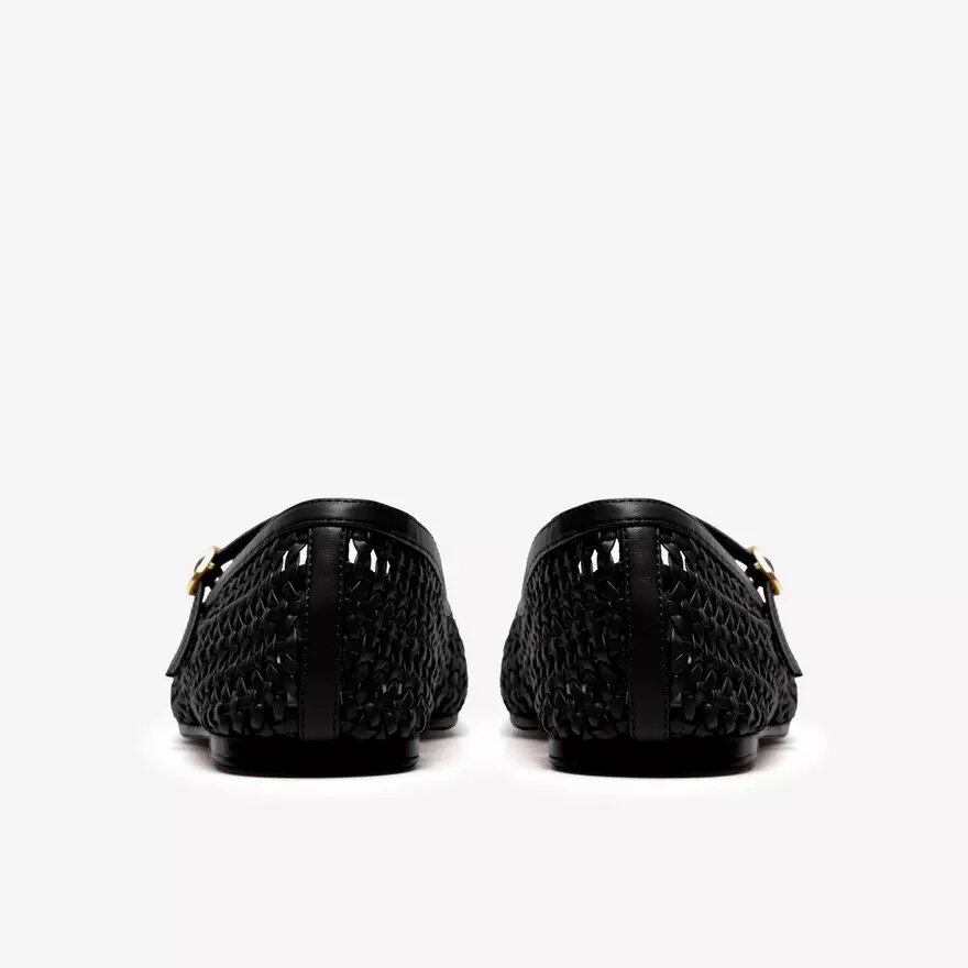 Scarpe da donna Livia Sky con cinturino intrecciato nero Scarpe da donna Livia Sky con cinturino intrecciato nero