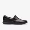 Scarpe da donna Lynell Slip-on in pelle nera senza lacci Scarpe da donna Lynell Slip-on in pelle nera senza lacci