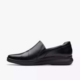 Scarpe da donna Lynell Slip-on in pelle nera senza lacci