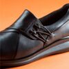 Scarpe da donna Lynell Slip-on in pelle nera senza lacci Scarpe da donna Lynell Slip-on in pelle nera senza lacci