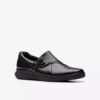 Scarpe da donna Lynell Slip-on in pelle nera senza lacci Scarpe da donna Lynell Slip-on in pelle nera senza lacci