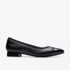 Scarpe da donna Natalyn in pelle nera scura Slip-on senza lacci Scarpe da donna Natalyn in pelle nera scura Slip-on senza lacci
