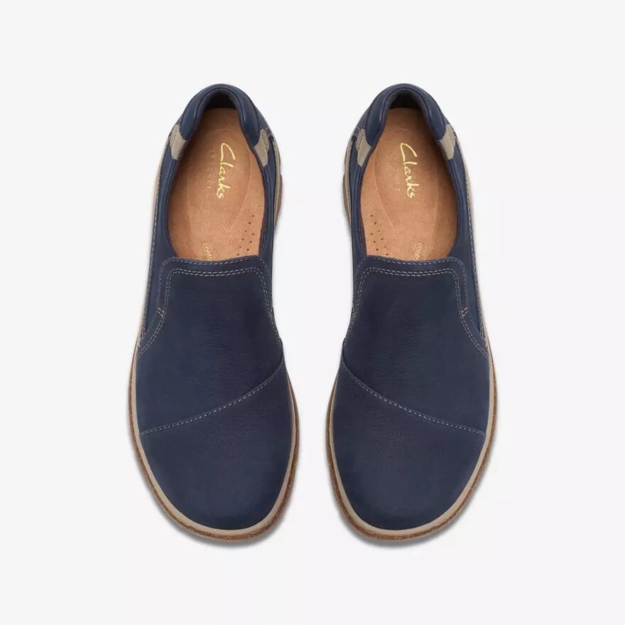 Scarpe da donna Orlene Slip-on in nabuk blu navy Scarpe da donna Orlene Slip-on in nabuk blu navy