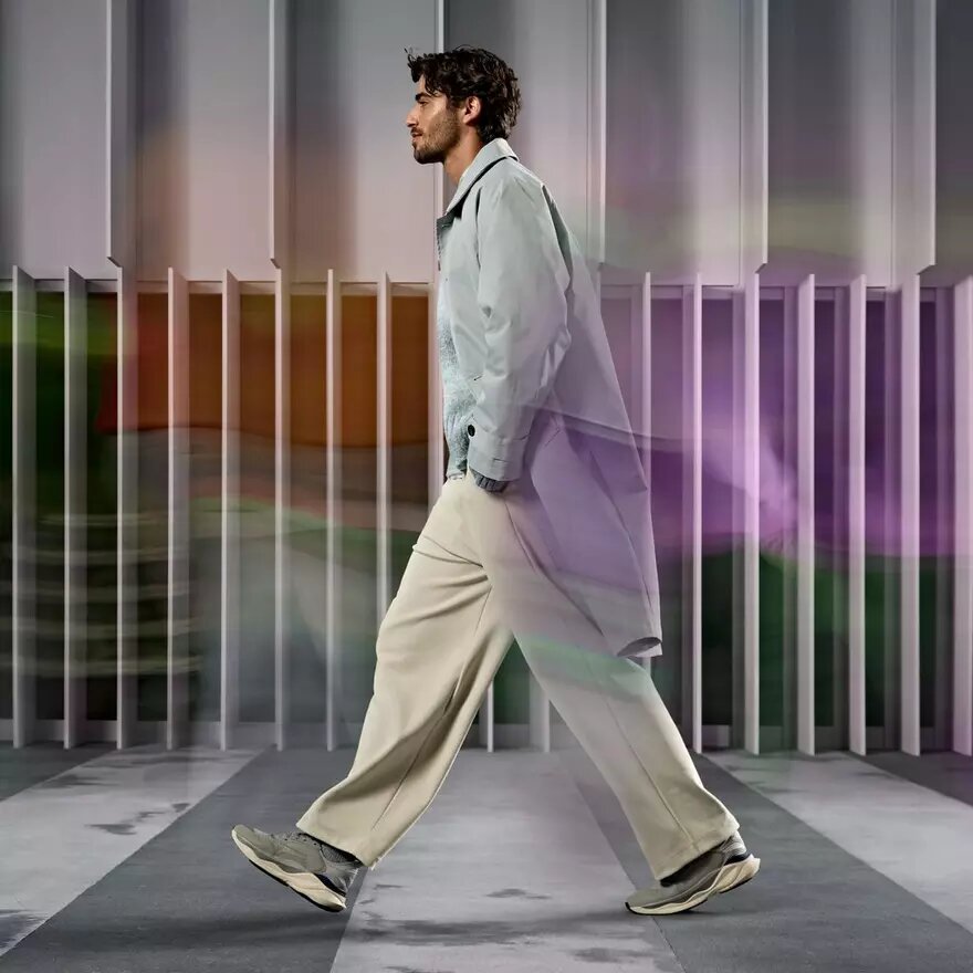 Scarpe da passeggio da uomo Pace Walk grigie Scarpe da passeggio da uomo Pace Walk grigie
