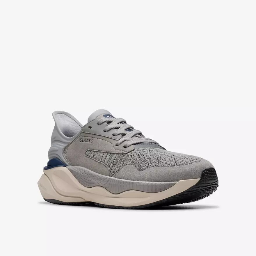 Scarpe da passeggio da uomo Pace Walk grigie Scarpe da passeggio da uomo Pace Walk grigie