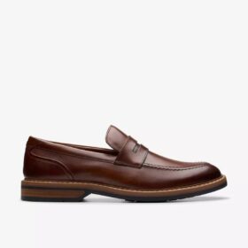 Scarpe da uomo Aldwin Step in pelle color cuoio medio