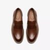 Scarpe da uomo Aldwin Step in pelle color cuoio medio