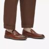 Scarpe da uomo Aldwin Step in pelle color cuoio medio