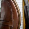 Scarpe da uomo Aldwin Step in pelle color cuoio medio