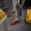 Scarpe da uomo Aldwin Step in pelle color cuoio medio