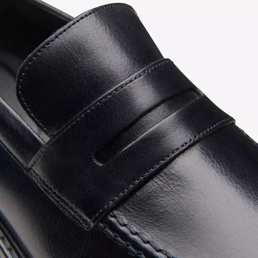 Scarpe da uomo Aldwin Step in pelle nera Scarpe da uomo Aldwin Step in pelle nera
